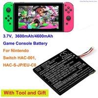 100% NEW 3.7V 3600mAh/4600mAh Game Console Battery HAC-003 HAC-A-BPHAT-C0 for Nintendo HAC-S-JP/EU-C0, Switch HAC-001