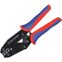 European style ratchet pre insulated terminal crimping pliers HS-30J electrical wiring labor-saving tool crimping pliers