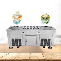 Hot Selling Automatic Large Pot Ice Fryer With 5 Barrels Of Ice Cream Roll Forming Machine