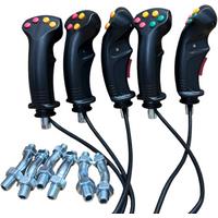 4/5/6/7 Button For Excavator Parts Logging Iron Stone Tools Agricultural Harvester Electric Control Joystick Handle Glue Gear