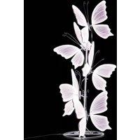 Wedding Butterflies LED Romantic Creative Lace 5PCs Dia60cm Butterfly for Wedding Hall Road Load Walkway Party Stage Lights.