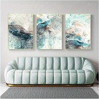 3pcs Canvas Paintings Modular Pictures Wall Art Canvas for Living Room Decoration Modern Simplicity of Abstract, Valentine's day