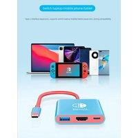 3In1 Docking Station USB Type-C HDMI Connector Gaming Computer Office Accessories Laptop Tablet Dual Screen 4K Display Interface