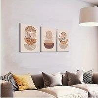 [2D Flat] Boho Wall Decor Living Room Canvas Wall Art for Bedroom Minimalist Abstract Wall Paintings Roomwall Decorations for Ki