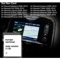 SD Card 8201756571 for Renault Megan Clio Laguna Scene Carminat 11.45 Europe Maps 2025 Sat Nav GPS Navigation 8GB