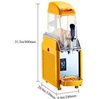 Commercial Slushy Machine Double Tank Smoothie Maker Electric Snow Melting Machine Smoothie Granita Machine
