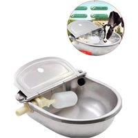 New Stainless Steel Automatic Waterer Bowl, Horse, Cattle, Goat, Sheep, Pig, Dog, Float Valve, Water Trough, Farm Supplies