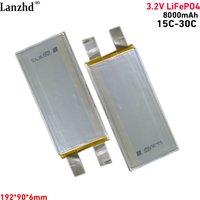 3.2V LiFePo4 8000mAh Battery Lithium Iron Phosphate For Special battery car starting power supplies and igniter cells 6090192