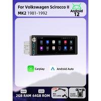 Carplay Autoradio 6.86 1 Din Radio Android Car Multimedia for VW Volkswagen Scirocco 2 II MK2 1981-1992 Stereo Head Unit GPS