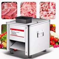 Excellent Beef Strip Cutting Machine Meat Slicer Barbecue Meat Slicing Machine Automatic Eggplant Potato Cutter Machine