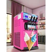 Commercial Ice Cream Maker Soft Serve Machine Vertical 3 Flavors Ice Cream Machine