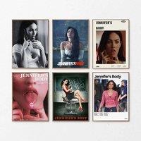 Horror Aesthetics Movie Sexy Girl Jennifers Body Art Poster Canvas Printing Home Cinema Living Room Bedroom Home Wall Decoration
