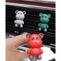 Car Air Vent Perfume Clip Cartoon Bear Car Air Conditioning Air Freshener Clip Creative Car Decoration Cute Car Accessories