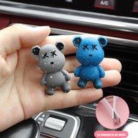Cartoon Bear Car Air Freshener Air Conditioning Air Outlet Perfume Clips Automotive InteriorAccessories Car Decoration