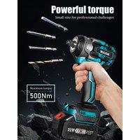 Brushless Electric Wrench Large Torque Electric Driver Lithium Rechargeable Cordless Air Cannon Auto Repair Power Tools