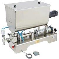 Semi-Automatic U-Type Pneumatic Piston Small Paste Machine Water Juice Cream Beef Granule Hot Sauce Filling Machine