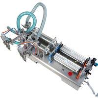 10-100ml Double Heads Water Medical Water Perfume Red Wine Liquid Automatic Piston Type Horizontal Double-head Filling Machine
