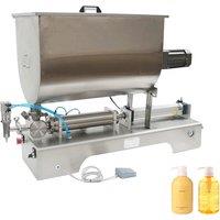 Dual-Use Horizontal Pneumatic Filling Machine with Mixing Function, Applicable to Hot Pepper Sauce, Viscous Honey Sauce,