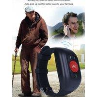 Mini Elderly GPS Tracker 4G LTE Wristband Bracelet Emergency Alarm GPS Tracking Heart Rate Blood Pressure Monitor Tracker
