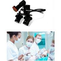 Zoom 4X-6X 300-600 mm Dental Loupes Binocular Medical Magnifier Pupil Distance Adjustalbe Surgery Operation Lens w 5W Headlamp