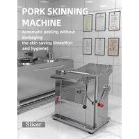 Hot Sale Pork Skin Peeling Removing Machine/Pork Meat Processing Machine Pig Meat Skin Defatter Fresh Meat Fat Remover