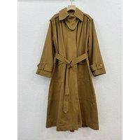 Spring Autumn New Women Turn-down Collar Long Sleeve Trench Coat With Belt Solid Casual Vintage Office Lady Elegant High Quality
