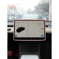 For Tesla 2025Model Y Highland Central Control Special Screen Decoration Protection Frame Navigation Screen Silicone frame white