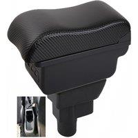 Car Opel Corsa Armrest box central console storage case driver elbow support carbon fibre