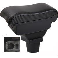 Opel new Corsa Armrest box central console storage case driver elbow support carbon fibre