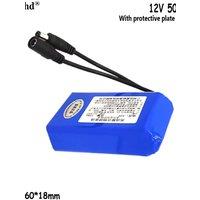 DC 12V polymer lithium battery pack For LED headlamp beekeeper protection suit outdoor booth lighting box small-sized battery