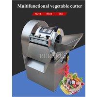 Multifunction Commercial Electric Vegetable Cutter Stainless Steel Potato Shredder Onion Slicer Bell Pepper Dicer for Food