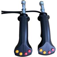 4 buttons for digging, gripping, logging, ironstone tools, agricultural harvester modification, electric control lever handle