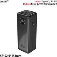 100% New 19V portable power bank with 100W power output 19.5V/22.2V/24V/Type-C 5V/3C certification 27000mAh 6S1P battery pack