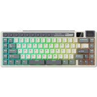 RK ROYAL KLUDGE M70 75% Tri-mode Mechanical Gaming Keyboard Custom Media Keys Double Spacebar Hot-Swappable RGB Backlit Wireless