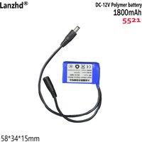 Mini battery pack 3S1P DC 12V polymer lithium battery pack 1800mAh For Fishing lamp Work clothes 58*34*15mm