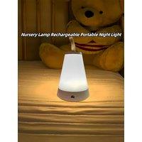 Night Light, Dimmable Touch Lamp for Bedroom, Portable Table Bedside Lamp, Night Lights for Baby Nursery Bathroom