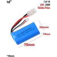18650 7.4V 3000MAH 2S1P For Remote control toy off-road vehicle helicopter boat lithium pack with Odaiba Palace