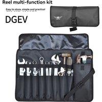 DGEV Oxford Cloth Roll Portable Pouch Bag Wrench Tool Foldable Spanner Hammer Camping Pocket Tool Storage Bag Toolkit