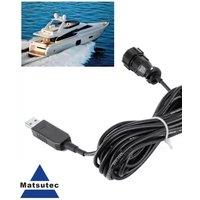 AIS Pilot Plug USB data cable 2 Meter IMO Standard AIS Pilot Plug interfaces USB 2.0 cable NPC-100 Matsutec