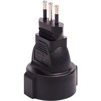 Black Italy Chile Male to Russia Korea Ukraine EU countries 4.8MM Female Travel Adapter Plug Italy Standard Power Adapter Plug