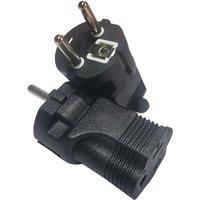 1PCS Black EU 4.8MM to USA Canada Japan Mexico Travel Adapter Plug Europe 2Pin Male to US Nema 5-15R female Power Adapter Plug
