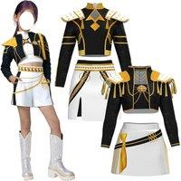Anime Demon Hunter Cosplay Costume Girls Group Zoey Rumi Mira Performance Kpop Singer Cos Outfit for Girl Stage Show Dress