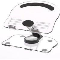 Acrylic Book Stand Clear Book Holder Acrylic Tablet Stand Portable Adjustable Phone Stand Foldable For Live Streaming Reading