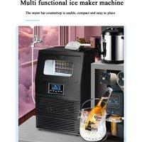 PBOBP High Quality Electric Portable Commercial Automatic 110V/220V Stainless Steel Cube Ice Maker Machine