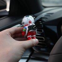 For POP MART SPACE MOLLY 100% 1/2/3/emoji 2Pcs Car Air Freshener Clips Auto Aromatherapy Solid Perfume Fragrance Options