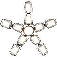 400W LED Light Bulb E27/E26 Garage Lamp Deformation Folding Spotlight AC100-277V No Flicker For Home Warehouse Workshop Basement