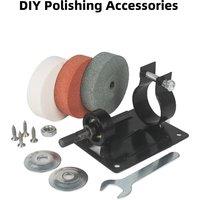 Electric Drill Modified Grinder Polisher Bracket Metal Polishing Sharpening Converter Kit Grinding Wheel for Ceramic Knife
