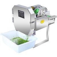 Green Onion Leek Pepper Potato Slicer Shredder Commercial Automatic Vegetable Slicer Cutter Machine