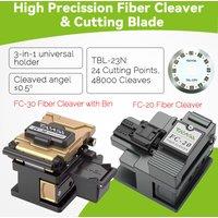 TAWAA FC-30/20 Optical Fiber Cleaver 3-in-1 Universal Holder Optical Fiber Cable Cutting Knife Fiber Cleaver