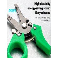 DGEV Mini Wire Strippers Pliers Multi-Function Pocket-Sized Splitting Wire Stripper Electricians Cable Cutting Crimping Pliers